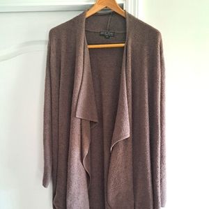Barefoot Dreams Waterfall Cardigan - Brown - Small Medium